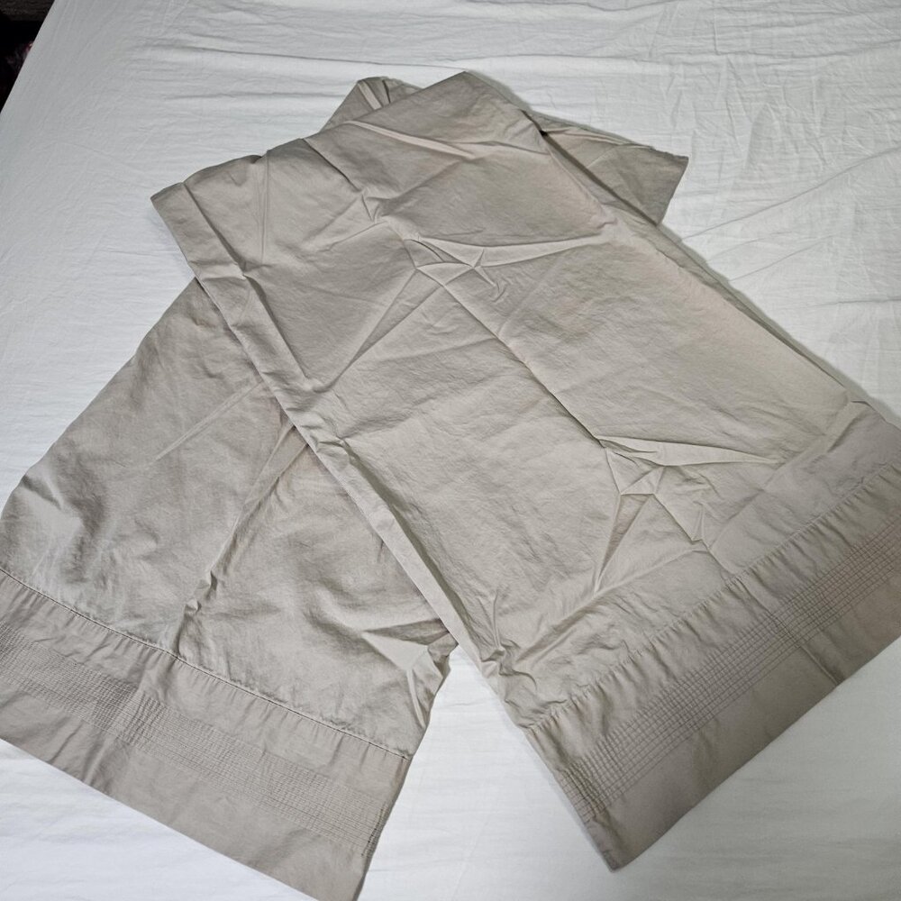 Nordstrom at Home King Pillowcases Set of 2 100% Cotton Beige 21x40 Portugal